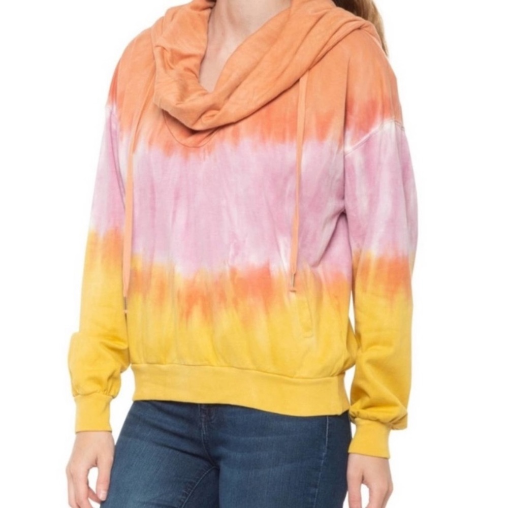 Young, Fabulous and Broke piper hoodie in tie dye XS.